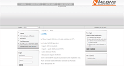 Desktop Screenshot of milonesrl.com